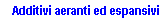 Additivi aeranti ed espansivi